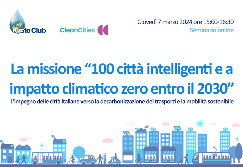 Seminario online - La missione "100 città intelligenti e a impatto climatico zero entro il 2030"